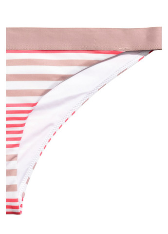 Белые купальные трусики-плавки,белый в полоску, H&M