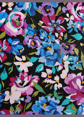 Разноцветная кэжуал однотонная юбка в цветочный принт Bershka