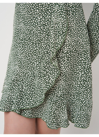 Зеленое кэжуал платье без пояса Missguided с абстрактным узором