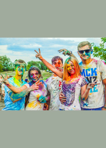 Фиолетовая Краска Холи Гулал, 50 грамм, сухая порошковая краска для фестивалей, флешмобов, фотосессий, пакет 50 грамм No Brand (331738686)