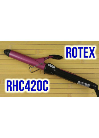 Плойка для локонов RHC420-C Плойка с турмалиновым покрытием Фиолетовая с черным 25 Вт Rotex (362215588)