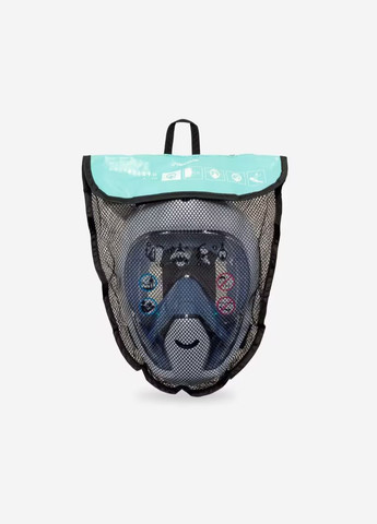 Повнолицьова Дитяча Маска Easybreath Freetalk XS (від 4 до 10 років) для Плавання, Пірнання, Снорклінгу Чиній Subea (336550164)