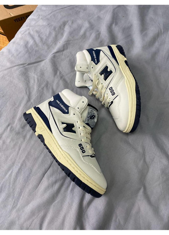 Белые демисезонные кроссовки мужские new balance 650 hight blue navy нью беланс 650 No Brand
