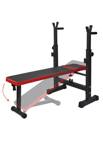 Fitness Squat rack / Лавка під штангу (регульована) Size:160*49cm (L*W) (Material: steel) TOP20066154 TECOFIT (370439607)
