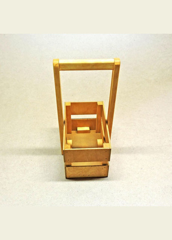 Подарочная корзинка из дерева Шелли 12х20 карри (ПДК-0022103) No Brand (328909499)