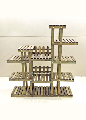 Подставка для цветов из дерева Бордо капучино (ЦВТ-002409) No Brand (328226457)