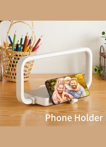 LED лампа WR02, 10Вт c беспроводной зарядкой, сенсорная White VHG (338221053)