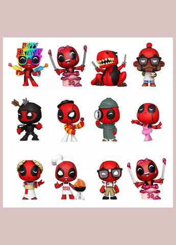 Фигурка-сюрприз Mystery Minis Дедпул в ассортименте (55210) Funko Pop (326887471)