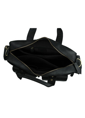 Сумка портфель через плече для чоловіків із натуральної шкіри для документів А4 для ноутбука Чорний 40521 John McDee (361660321)