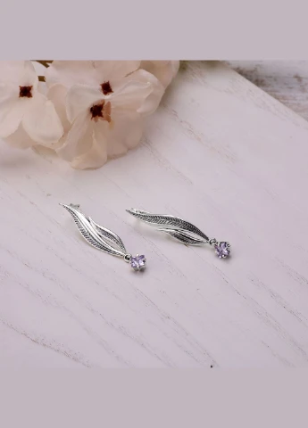 Серьги Вербочка Lavender 925 Zirkon Skifska Etnika (324622682)