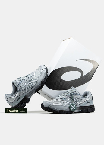 Серые демисезонные кроссовки мужские и женские asics gel-nyc grey | асикс гель-нюк серые No Brand