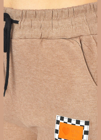 Штани жіночі однотонні бежевого кольору Let's Shop (327993919)