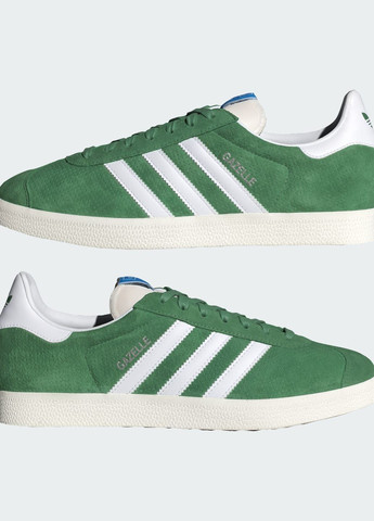 Зелені всесезон кросівки gazelle adidas