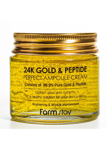 Крем, що омолоджує для обличчя 24k gold & peptide антивіковий FarmStay (282594411)