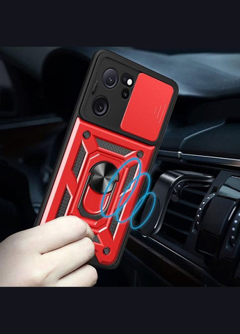 Ударостійкий чохол Camshield Serge Ring для Xiaomi 13T / 13T Pro Red No Brand (340063661)