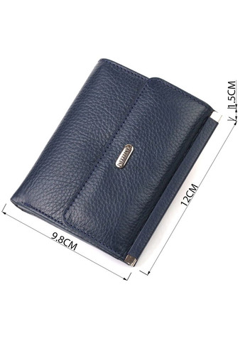 Жіночий шкіряний гаманець із монетницею та відділенням для купюр, синій (sku_21813) No Brand (328218513)