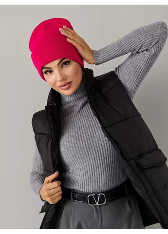 Молодіжна двошарова шапка біні лонг No Brand Шапка біні лонг лопата (362411566)