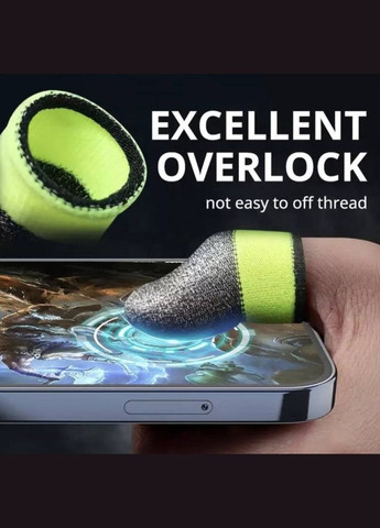 Напальчники геймерські (шкарпетки) Choice для ігор сенсорні (Pubg mobile/COD/Free fire) 6 шт Сірий No Brand (341534033)