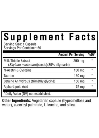Liver Nutrients 60 Veg Caps Seeking Health (330752297)