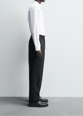 Белая рубашка однотонная Zara