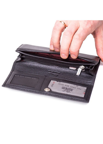 Жіночий гаманець шкіряний чорний 1101073 Karya (261481971)