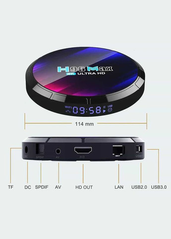 MAX-RK3528 4/64 ГБ, Android 13, WIFI 6 H96 (322280588)