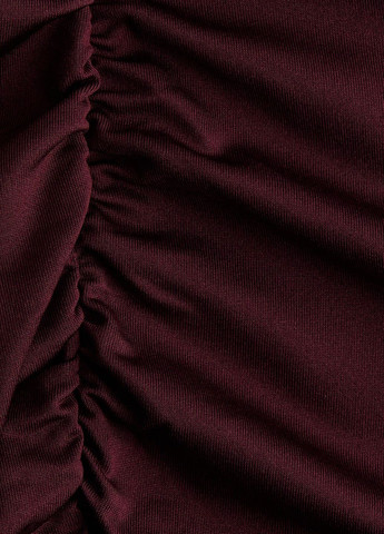 Бордовое праздничный платье H&M однотонное