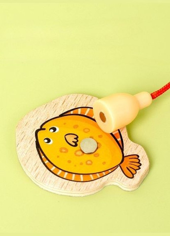 Дерев'яна логічна гра магнітна "Риболовля" Монтессорі Mother (323449965)