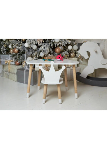 Дитячий столик Хмара та стільчик Корона фіолетова No Brand (331639814)