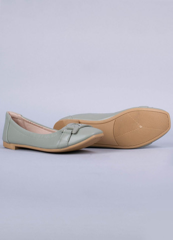 Жіночі балетки жіночі zs24-08 зелені 343727 Power | зелені штучна шкіра (297128612)