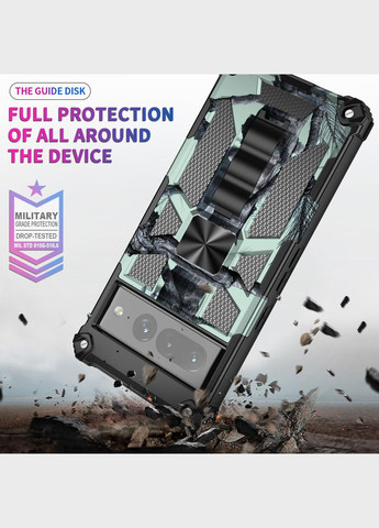 Протиударний чохол для Google Pixel 6A Камуфляж Хакі захисний чохол з магнітом на піксель 6А Viseaon (322211949)