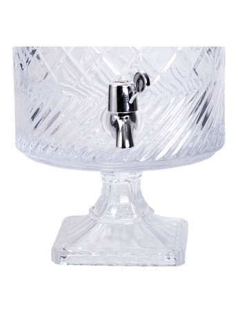 Лимонадниця скляна Glass на 4.5 л на квадратній ніжці Yiwu (361386715)