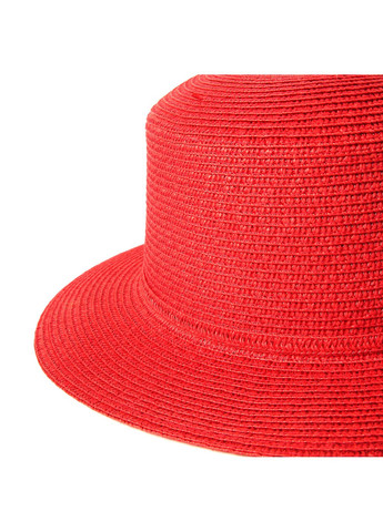 Шляпа канотье женская бумага красная VIVIAN LuckyLOOK 817-891 (289478374)