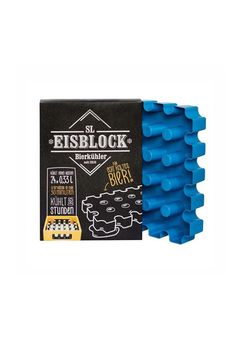 Блок для льда с выемками под бутылки 0.33л синий Lidl (291160761)