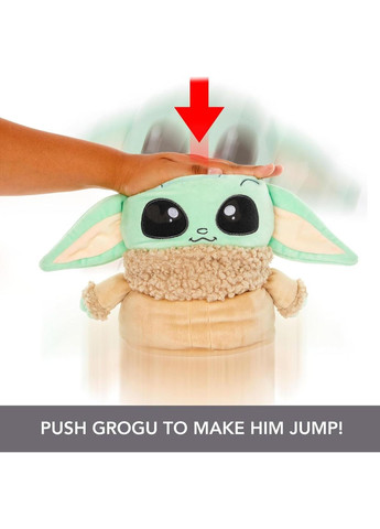 Мягкая игрушка 28см Прыгающий Грогу (Малыш Йода) Звездные войны Мандалорец Grogu Mandalorian plush Star Wars (365251785)