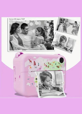 Цифровой детский фотоаппарат для мгновенной печати и записи видео P2AA177 бумаги 3 рулона No Brand (325701638)