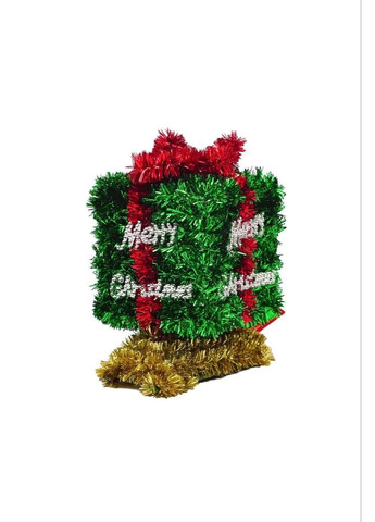 Новогодняя фигурка подвеска Подарок, 14 см, из дождика, елочная игрушка. Christmas gifts (303811198)