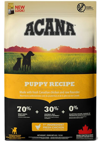Сухой корм для собак Puppy Recipe для щенков всех пород 6 кг (a50060) Acana (280951615)