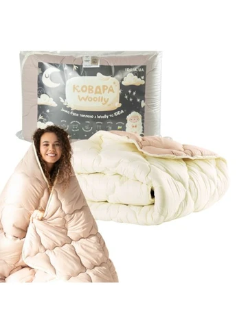 Ковдра "WOOLLY" 200х220 см зимова (30% овеча вовна) IDEIA (330125749)
