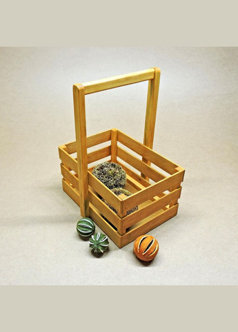 Подарочная корзинка из дерева Шелли 18х30 карри (ПДК-0022303) No Brand (328911046)