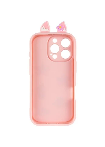 Чохол TPU Toys Case with Ears для Apple iPhone 16 Pro Max (6.9") Light Pink No Brand (382767987)