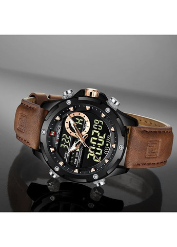 Наручний годинник чоловічий Pride Darkside 2 ремінці Чорний (3592) Naviforce (363318828)