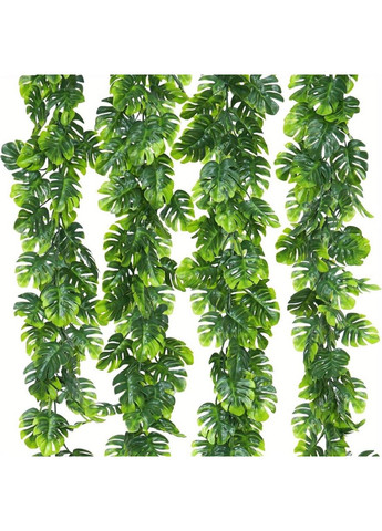 Искусственная монстера, лиана в комнату, для декора, террариумов и прочего 170 см. No Brand (370290510)
