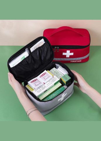 Аптечка, сумка-органайзер для медикаментів Сіра ( код: IBH046S ) No Brand (331902290)