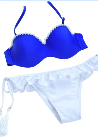 Синій роздільний купальник bikini роздільний FS