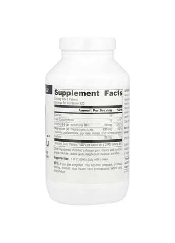 Ultra-Mag, магній з вітаміном В6, 240 таблеток Source Naturals (361858824)