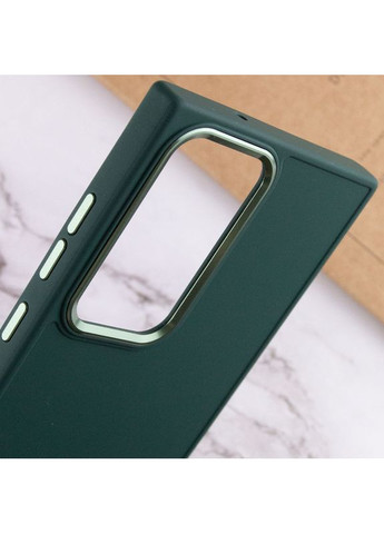 Чохол TPU Bonbon Metal Style для Samsung Galaxy S24 Ultra Pine green No Brand (359476520)