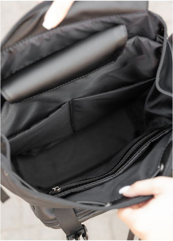 Женский рюкзак роллтоп с карманом под ноутбук Черный (6210281346) Sambag (360965737)