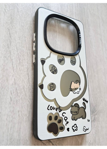 Чохол на Redmi Note 14 Pro 5G силіконові борти акриловий бампер з котячою лапкою Xiaomi (360896928)