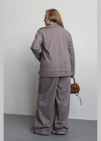 Коричневая демисезонная стильная куртка косуха косуха Jadone Fashion